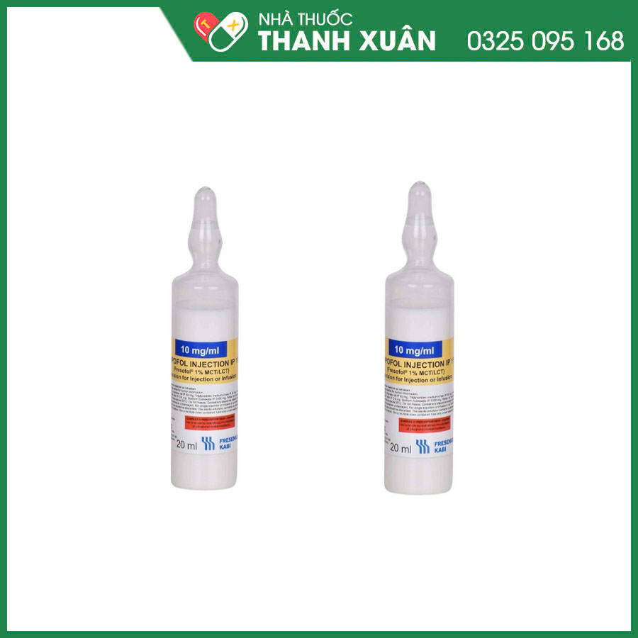 Fresofol 1% thuốc gây mê, an thần tác dụng ngắn qua đường tĩnh mạch